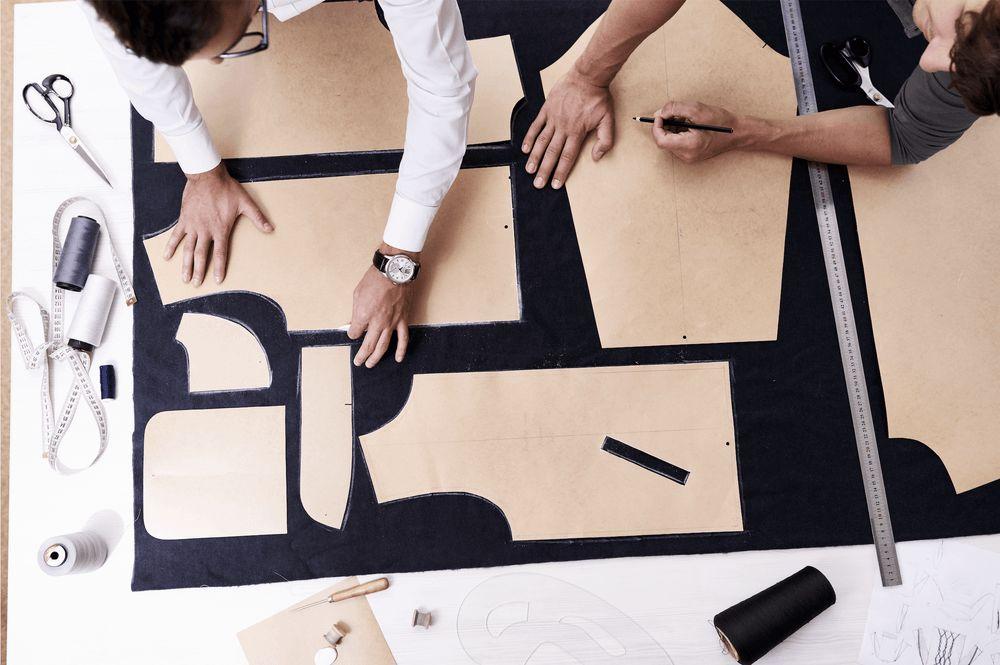 a few men working on a pattern